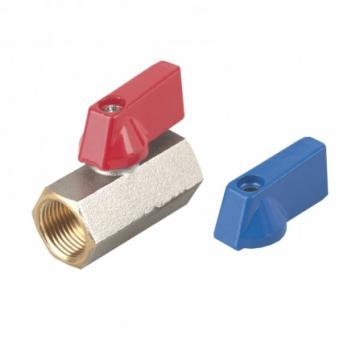 Мини кранче месинг 3/8" - Ж/Ж /синя и червена дръжка/ STABIL - COMFORT